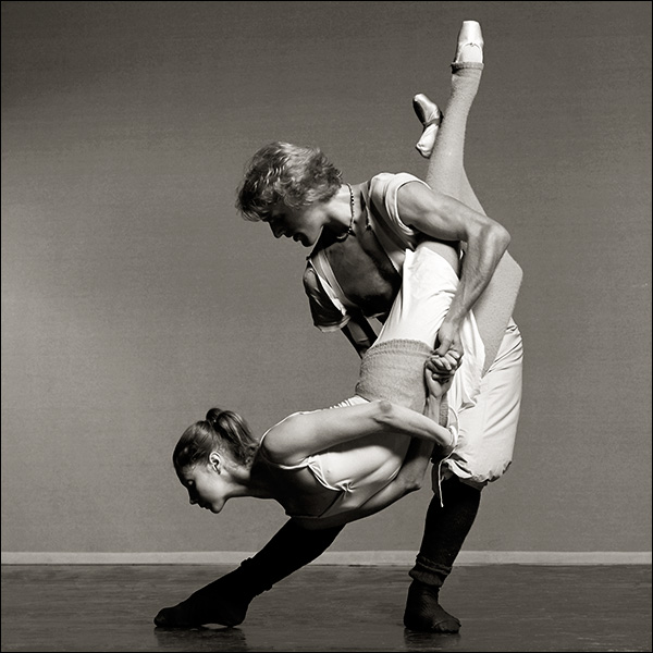 Suzanne Farrell and Peter Martins, 1976, Guest artists, The Dallas Ballet, In rehearsal for Tchaikovsky Pas De Deux by Balanchine